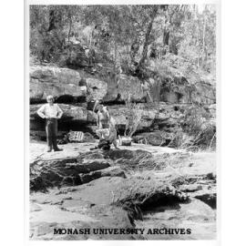 Dr Jim Warren and team investigating Devonian sites in Genoa River area of Eastern Victoria