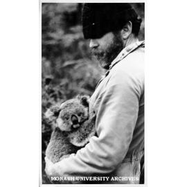 Zoologist Roger Martin and friend, Phillip Island