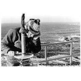 Picking up radio signals from transmitters fitted to Fairy Penguins around Phillip Island