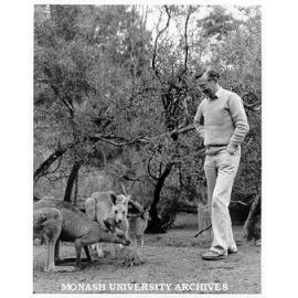 Associate Professor Tony Lee with marsupial friends