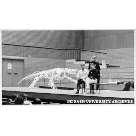 Giant goanna 'Megalania', on show in Robert Blackwood Hall