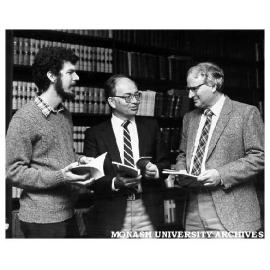 Australian Tax Forum editor, Mr Rick Krever (left) with co-editors Professors Robert Baxt and John Head