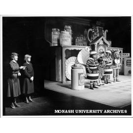 Sign language translators at 'The Gingerbread Man' at the Alexander Theatre