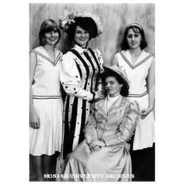Cast members of 'Hello Dolly', from left: Sue Webb, Rozlyn Gaffney, Angela Russell, and Vanessa Pilgrim (seated)
