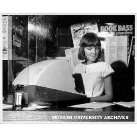 Wendy Grouby operating box office BASS terminal