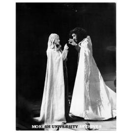 Scene from Monash Players' performance of 'The White Devil'.