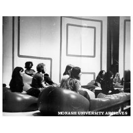 Scene from Monash Players' performance of 'Rabelais'