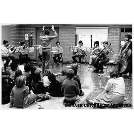 Members of National Music Camp Students Association visiting Krongold Centre