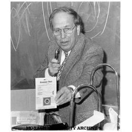 Professor Roger Short promoting condoms