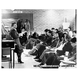 Dr Margaret James speaking at graduate Careers Day