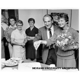 Warden of Union Mr Graeme Sweeney, celebrating 25 years with Monash