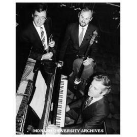 New Trio Victoria, Anthony Carolan (left), Janis Laurs, and pianist Brian Chapman