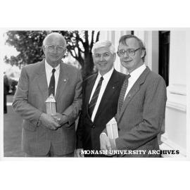 Doug Ellis (left), Brian Powell State Chairman of the Advance Australia Foundation and Professor Michael Adamson