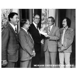 Presentation of CBA donation for research on insect-plant interaction