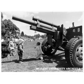 Field guns at Presentation of Colours Parade
