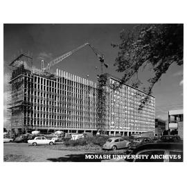 Construction of Humanities building from north east