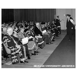 Graduation ceremony and installation of Sir Douglas Menzies as Chancellor