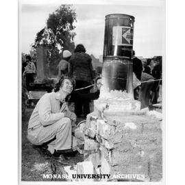 Bill Hicks firing Raku pottery