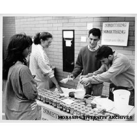 Students and Friday market regulars, Andrew and Tony