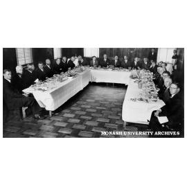 Inaugural meeting of Monash University Interim Council, luncheon with Premier, Parliament House, 19 June 1958
