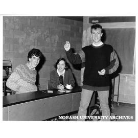 Debating team, from left: Greg Wheeler, Simone Dolista and William Mooney