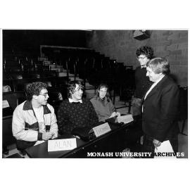 University Challenge auditions with Leah Andrew (right) and Warren Batchelor
