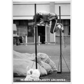 Monash jumper Joe Scully at Tertiary Athletics Championships