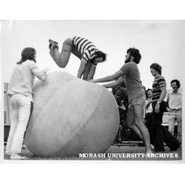 Superball 'new games' activity, Orientation Week