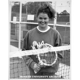 Women's squennis title winner Susan Pascoe