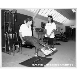 Recreation officer Leigh Branagan and fitness instructor Michelle DeZilwa