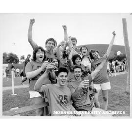 Winning team in Sports and Recreation Association's '25-athon'