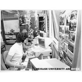 Operators working on 'switchboard' - computer terminals