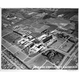 Aerial view of Clayton campus, June 1965