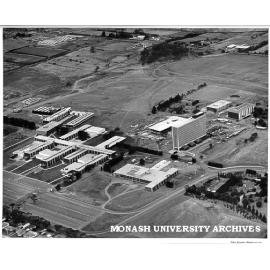 Aerial view of site and buildings, January 1964, from south west