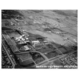 Aerial view of site from south west corner