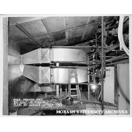 Biology wing lecture theatre plant room, 26 January 1962