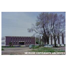 University Offices east entrance, January 1965