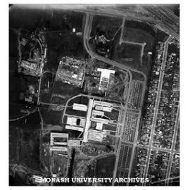 Aerial view, 1 October 1962, with Beddoe Avenue in foreground