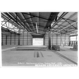 Interior of Maintenance workshop, 17 March 1961