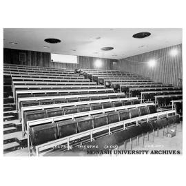 Interior of first year Science lecture theatre, 1 March 1961