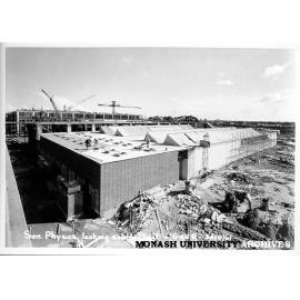 Senior Physics building under construction, 30 August 1961