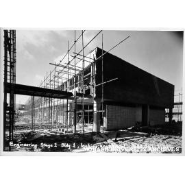 Engineering building under construction, 31 August 1961