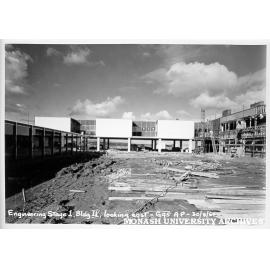 Engineering buildings under construction, 30 August 1961