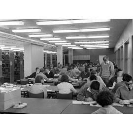 Students in Hargrave library