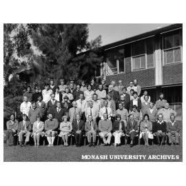 Physics department staff, April 1976