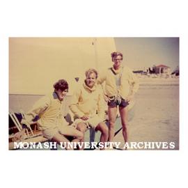 Monash Intervarsity Sailing team, Peter Tipping (Skipper); Bernd Aberle (Sheet); John Lockie (Forward)