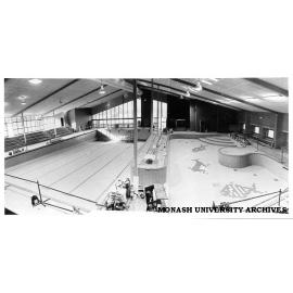 Swimming pool under construction, June 1982