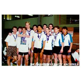 Monash Men's Volleyball team at Australian Universities Games in Woollongong