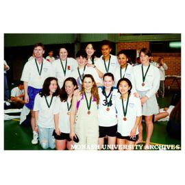 Women's Volleyball team at Australian Universities Games in Woollongong