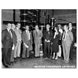 Universities Council touring high voltage lab in Engineering